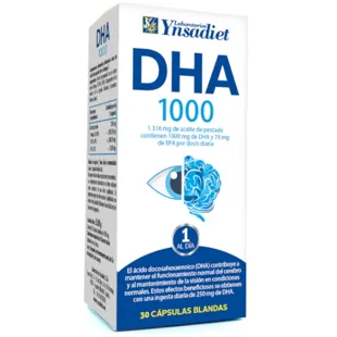 Ynsadiet DHA 1000mg Visão e Cérebro 30 Cápsulas Softgel