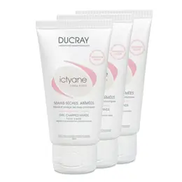 Ducray Ictyane Crème Mains Lot de 3 x 50ml