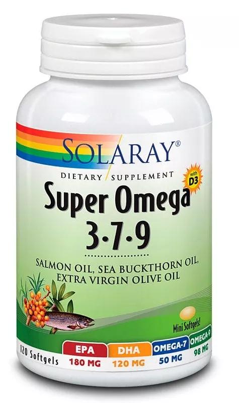 Solaray Super Omega 3-7-9 120 Cápsulas