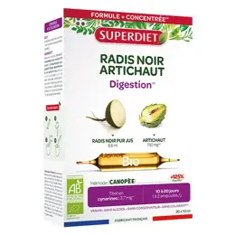 Superdiet Radis Noir Artichaut Bio 20 ampoules