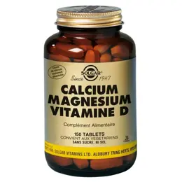 Solgar Calcium Magnésium Vitamine D 150 comprimés