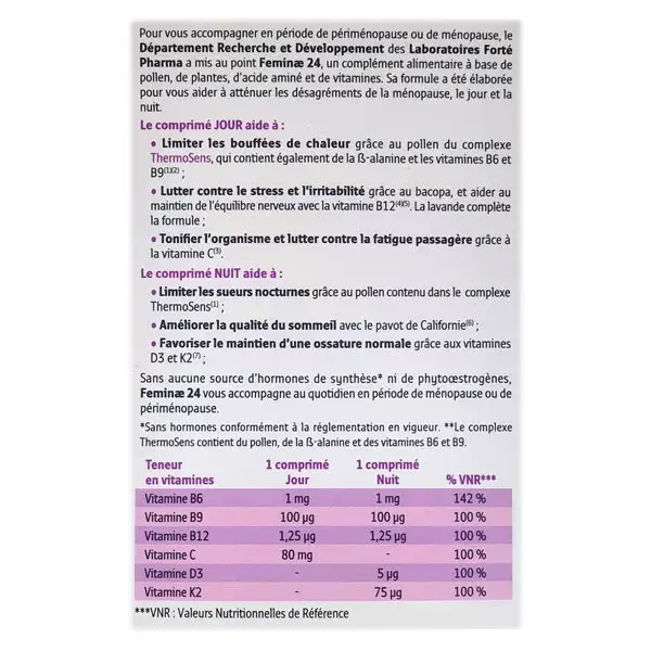 Forté Pharma Féminae 24 Menopausa & Perimenopausa 60 compresse
