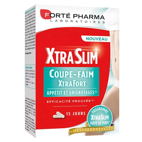 Forté Pharma Xtraslim Coupe-Faim Réducteur d'Appétit Aide Minceur 60 gélules