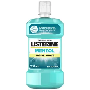 Listerine Menthol Bain de Bouche Saveur Douce 250ml