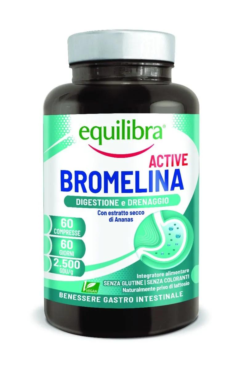 Equilibra Bromelina Active Integratore Digestione e Drenaggio 60 Compresse