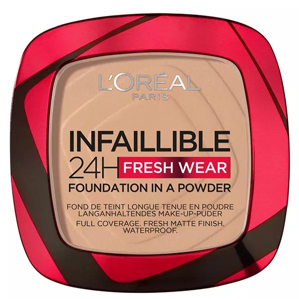 L'Oréal Paris Infaillible 24h Fresh Wear Base de Maquillaje en Polvo N°120 Vanille 9g