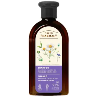 Greenpharmacy Shampoo for Dyed Hair with Chamomile and Flaxseed Oil 350 ml