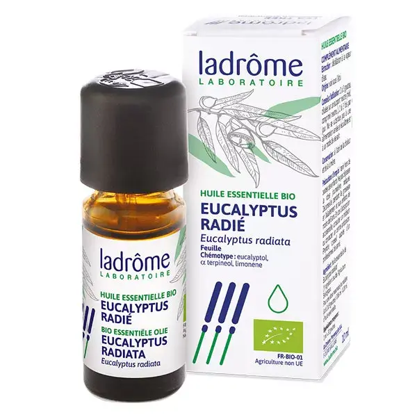 Ladrome oil essential organic Eucalyptus Radiata 10ml