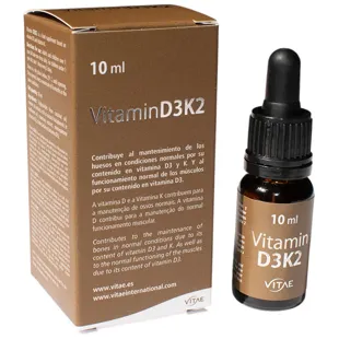 Vitae Vitamin D3K2 for Bones and Immune System 10 ml