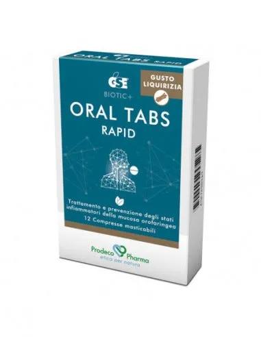 GSE Oral Tabs Rapid Liquirizia Per Infiammazione della Mucosa Orofaringea 12 compresse