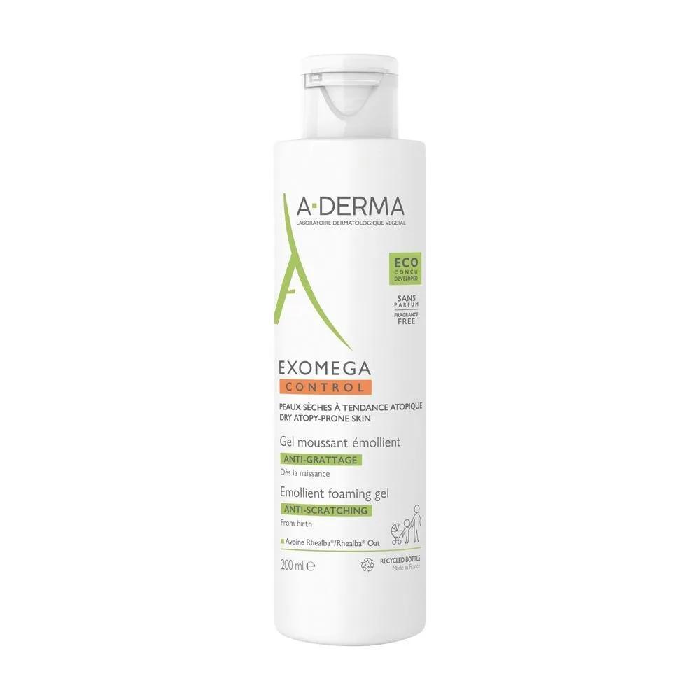 A-Derma Exomega Control Gel Detergente Emolliente Per Pelle Secca e a Tendenza Atopica 200 ml