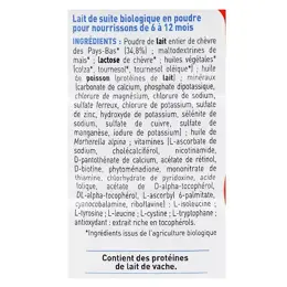 Babybio Lait de Chèvre Caprea 2ème Âge Bio 800g