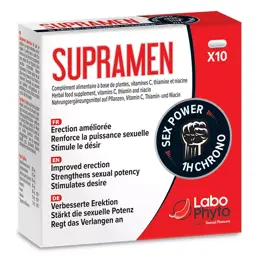 Labophyto SUPRAMEN - stimulant sexuel rapide - 10 gélules