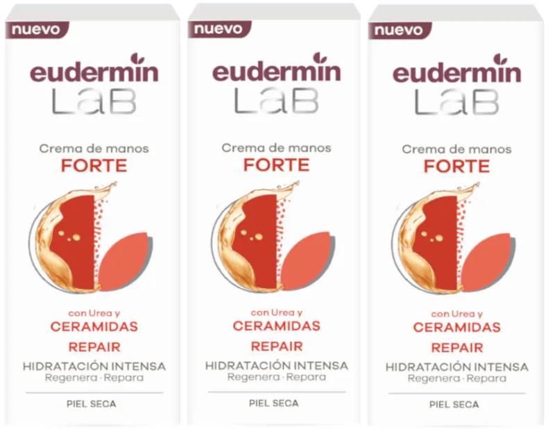 Eudermin Forte Crème Mains 3x75 ml
