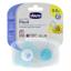 Chicco Physio Forma Chupete de Silicona Fisiológico Micro Pack de 2 Dragón Corona (0-2 meses)