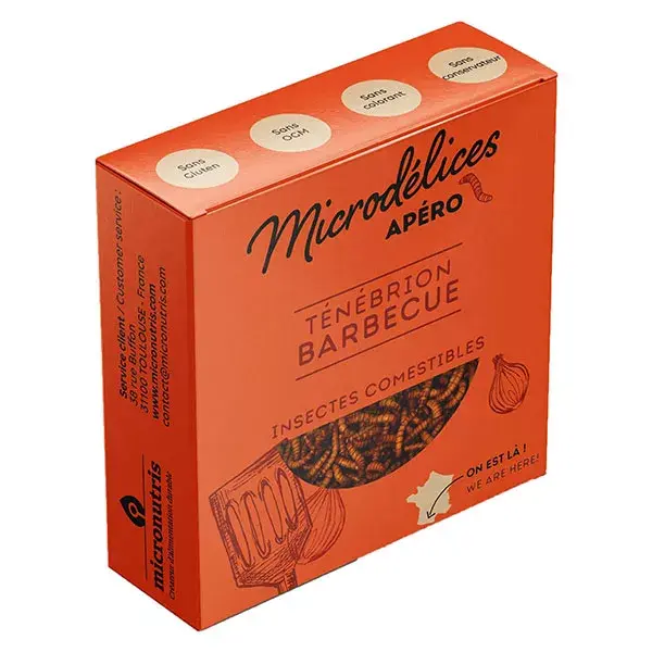  Micronutris Aperitif Insect Tenebrio / Sigillatus Barbecue Flavour 5g