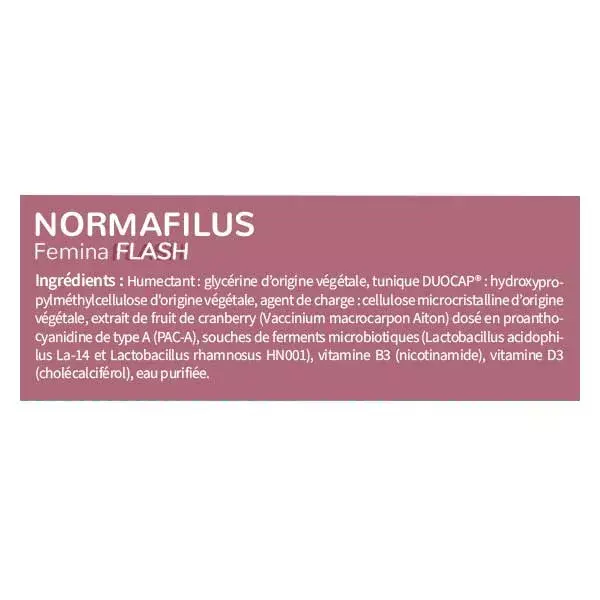 Codifra Normafilus Femina Flash 28 gélules