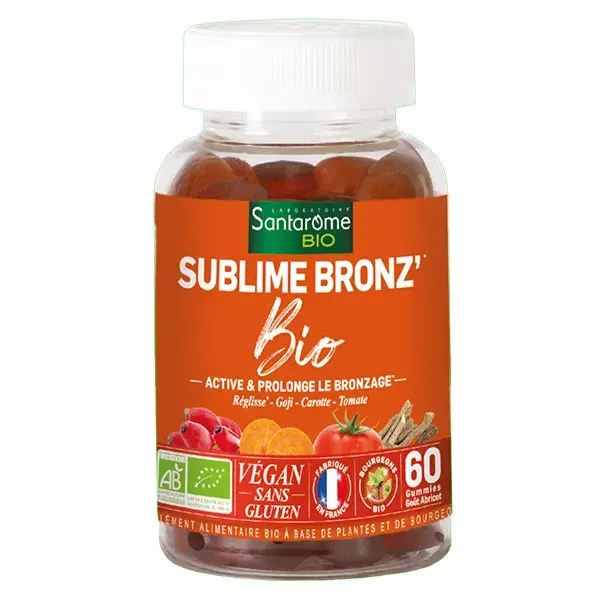 Santarome Bio - Sublime Bronz' - Sublime, prolonge le bronzage - 60 gummies