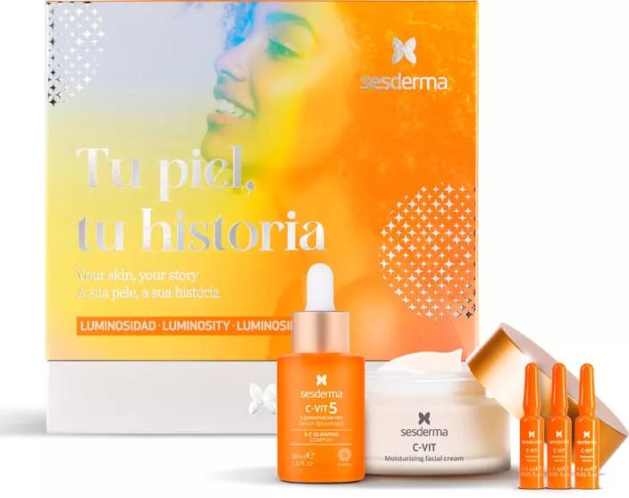 Sesderma C-Vit 5 Serum 30 ml + Creme 50 ml + Ampullen 3 Einheiten