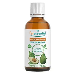 Puressentiel Huiles Vegetales 100% Bio Huile Végétale Bio Avocat 50 ml