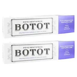 Botot Dentifrice Figue Menthe Cannelle Lot de 2 x 75ml