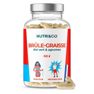 Nutri&Co Bruciagrassi Potente e Naturale Tè Verde e Agrumi - 60 Capsule Vegane