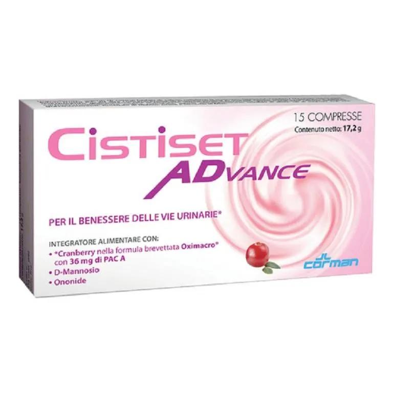 Cistiset Advance Integratore Vie Urinarie 15 Compresse