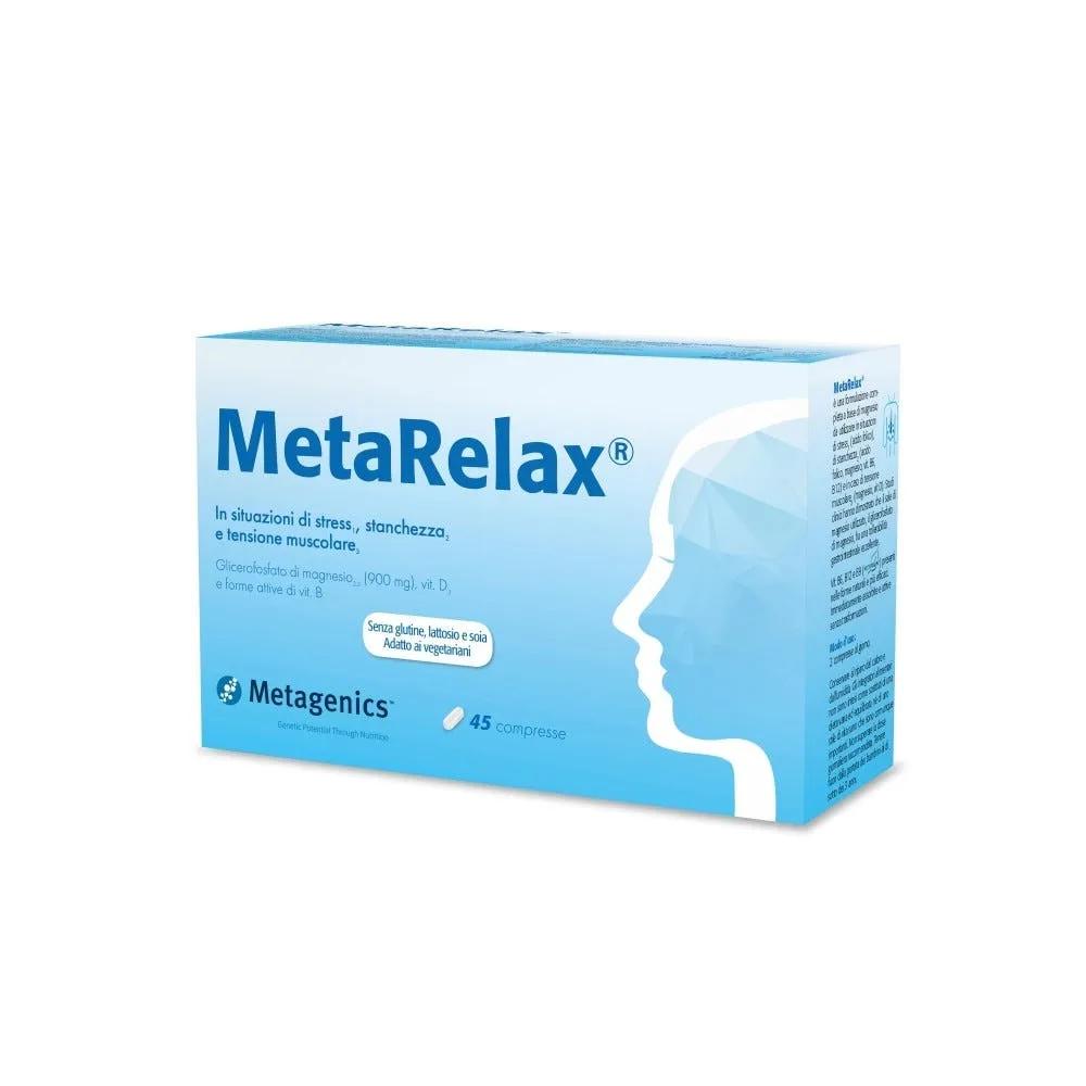 Metagenics Metarelax New Integratore contro Stanchezza, Stress e Tensione muscolare 45 Compresse