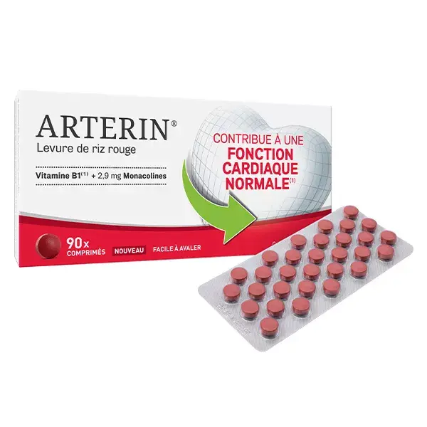 Arterin Levure de Riz Rouge 2,9 mg 90 Comprimés