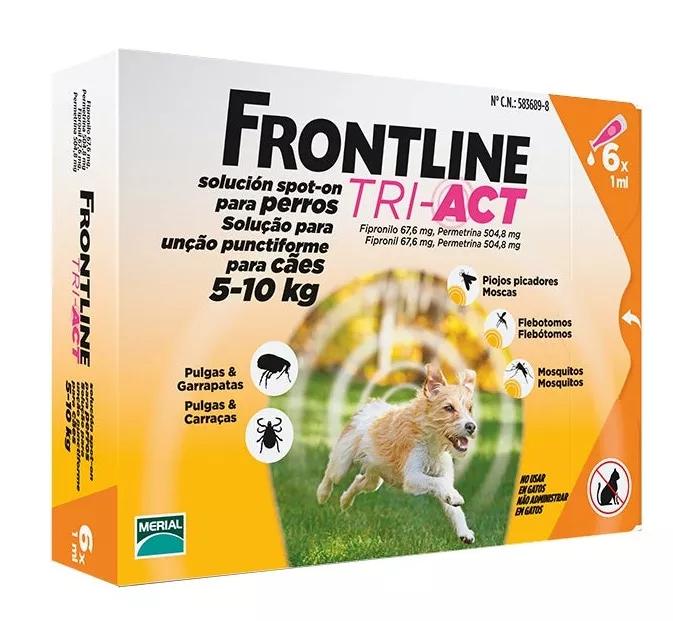 Frontline Tri Act Cão 5-10 kg 6 Pipetas