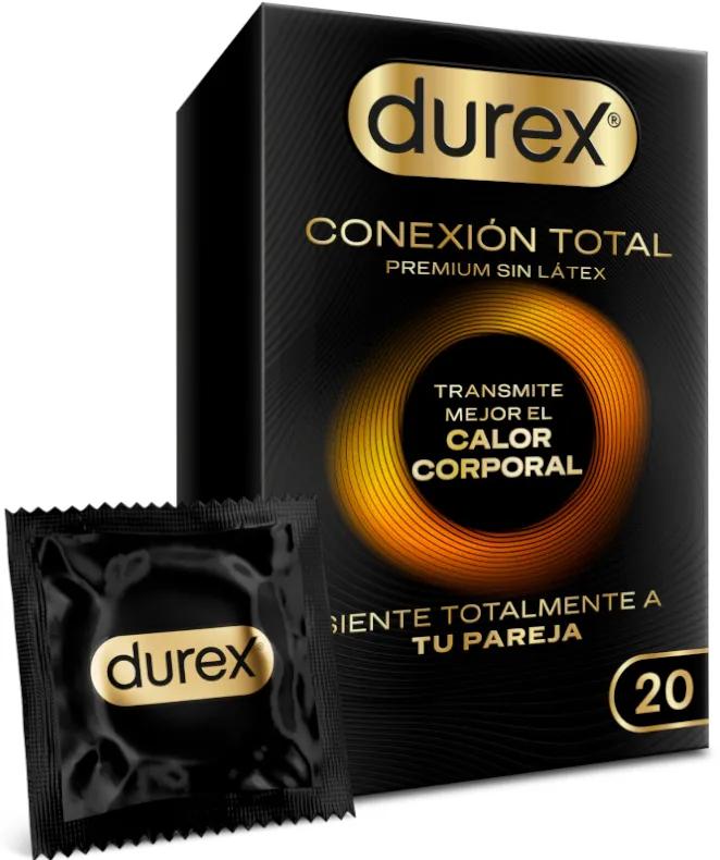 Durex Conexão Total Preservativos, 20 Unidades, Ultra Fino, Sem Látex