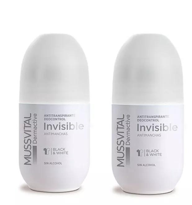 Mussvital dermactive desodorizante invisívelAntimanchas 75ml + 75ml DUPLO