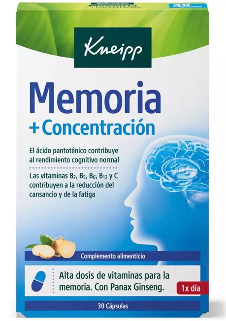 Kneipp Memória + Concentração 30 Cápsulas