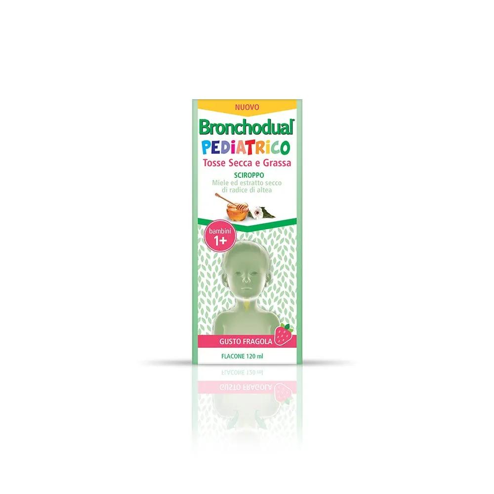 Bronchodual Pediatrico Sciroppo Tosse Secca e Grassa Gusto Fragola 120 ml