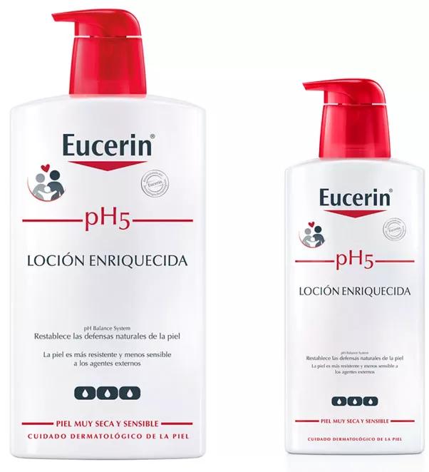 Eucerin pH5 angereicherte feuchtigkeitsspendende Körperlotion 1000 ml + 400 ml