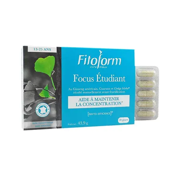 Fitoform Focus Estudiante 40 comprimidos