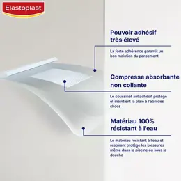 Elastoplast Waterproof Pansement Résistant à l'Eau 20 unités