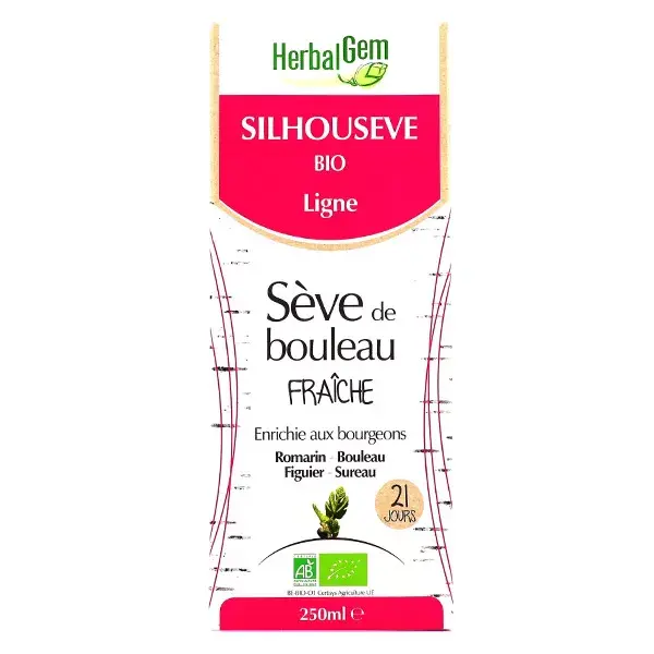 Herbalgem Sève de Bouleau Fraîche Silhousève Bio 250ml