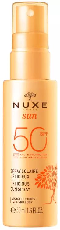Nuxe Sun Délicieux Spray Solaire SPF50 Format Voyage 50 ml