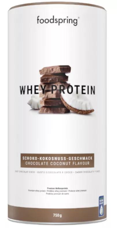 foodspring Whey Chocolade en Kokosproteïne 750 gr