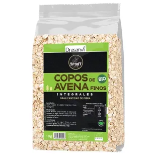 Drasanvi Sport Live Flocos de Aveia Integral Finos Orgânicos 1 Kg
