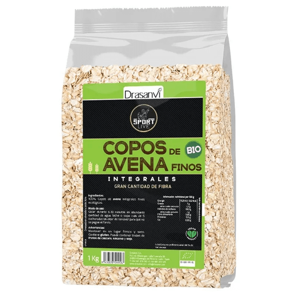 Drasanvi Sport Live Bio Feine Vollkornhaferflocken 1 kg