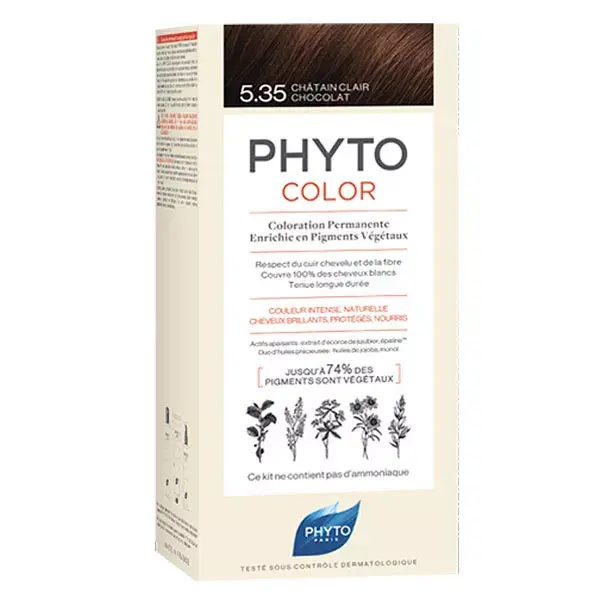 Phyto PhytoColor Coloration Permanente N°5.35 Châtain Clair Chocolat