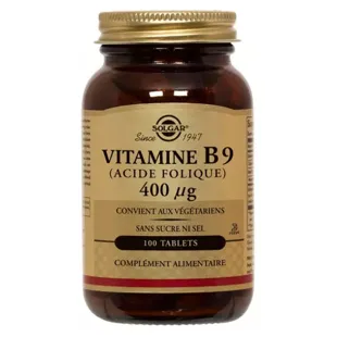 Solgar vitamina B9 - acido folico - 400 microg Integratore Alimentare 100 compresse