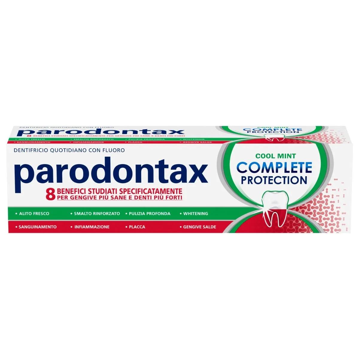 Parodontax Dentifricio Complete Protection Fluoro Bicarbonato di Sodio Cool Mint 75ml