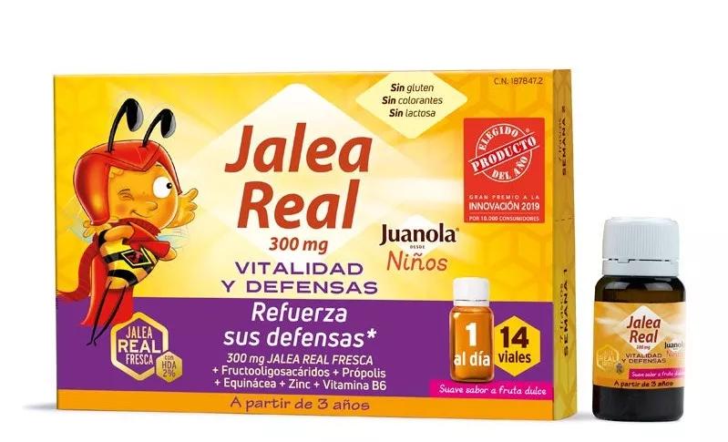 Juanola geleia Real 300 Mg Crianças Vitalidadee E defesas 14 Ampolas de 10ml
