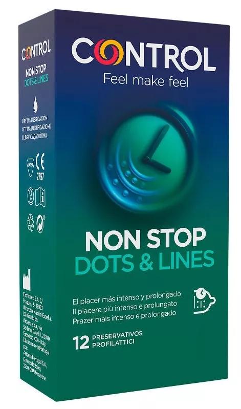 Préservatifs Control Non Stop Dots & Line 12 Unités