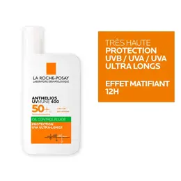 La Roche Posay Anthelios Fluide Solaire Invisible Oil Control UVA Long UVmune 400 SPF50+ 50ml