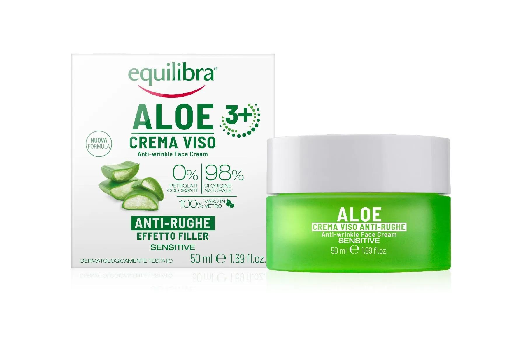 Equilibra Aloe Crema Viso Anti-Rughe Effetto Filler 50 ml