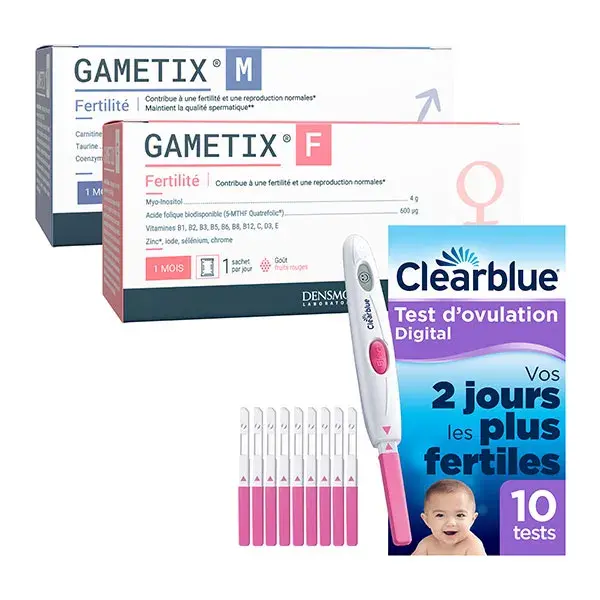 Densmore Gametix F + M et Clearblue Test d'Ovulation digital Fertilité, Conception du couple, Grossesse